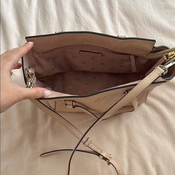 Kate Spade Light Pink/Beige Leather Tote Bag - Picture 2 of 5